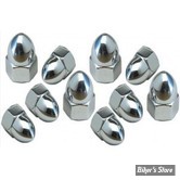 M 6 X 1.0 - Ecrou Borgne chrome - LE PAQUET DE 10 PIECES