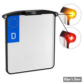 GERMANY - SUPPORT DE PLAQUE D'IMMATRICULATION - HEINZ BIKE - ALL IN ONE NANO - 3 FONCTIONS - FORMAT : 180 X 200 MM - NOIR - HBKZN-MB-3TS