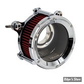 FILTRE A AIR - TRASK PERFORMANCE - MILWAUKEE EIGHT 2023UP - Trask Assault Charge High Flow Air Cleaner Kit - CHROME - TM-1024CH
