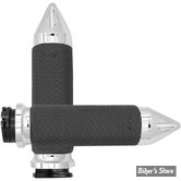 POIGNEES AVON - MEMORY GRIPS - DIAMETRE : 1.625" / 41MM / LARGE - SPIKE - FINITION : CHROME - MF-63B-CH-SPK