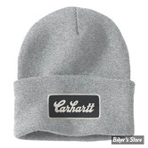 BONNET - CARHARTT - KNIT CUFFED SCRIPT PATCH - GRIS
