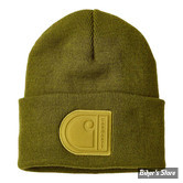 BONNET - CARHARTT - KNIT CUFFED C PATCH - VERT FONCE