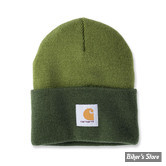 BONNET - CARHARTT - KNIT CUFFED TOW TONE BEANIE - VERT CLAIR / VERT FONCE