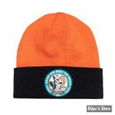 BONNET - KING KEROSIN - BEAVER BEER SAILOR BEANIE - ORANGE / NOIR