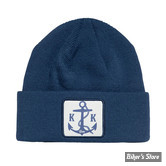 BONNET - KING KEROSIN - ANCHOR SAILOR BEANIE - BLEU