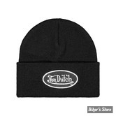 BONNET - VON DUTCH - LOGO - NOIR