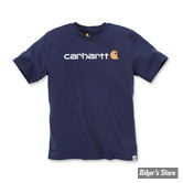 TEE-SHIRT - CARHARTT - CORE LOGO - BLEU MARINE - TAILLE M