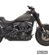 ECHAPPEMENT - BASSANI - SOFTAIL FXBB / FXLR / FLHC / FLFB / FXFB / FXBRS 18UP - SWEEPER RADIUS 2 EN 1 - NOIR / SLOTTED - 1S22FB