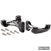 SUPPORTS DE MARCHES PIEDS ARRIERE - TOURING 93UP - OEM 50768-07 - ARLEN NESS - FORGED PASSENGER FLOORBOARD MOUNTS -  NOIR / USINÉ - 410-033