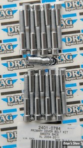 ECLATE I - PIECE N° 02 - KIT VISSERIE DE CARTER PRIMAIRE - SPORTSTER 04UP - CHROME LISSE - 