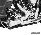 - ECHAPPEMENT FREEDOM PERFORMANCE - SHORTY 2 EN 1 - COMBAT - SOFTAIL 86/17 - CHROME/NOIR SCUPLTE - 