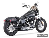 - ECHAPPEMENT FREEDOM PERFORMANCE - SHORTY - 2EN1 - DYNA 91/05 - AMERICAN OUTLAW - CHROME / NOIR SCULPTE - HD01086