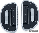 PLATEFORMES KURYAKYN - HEAVY INDUSTRY FOLDING FLOORBOARDS - POUR CONDUCTEUR ET/OU PASSAGER - SANS EMPREINTE (SPLINED) - CHROME - 7045