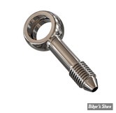 BANJO AN3 - DIAMETRE : 3/8" / 10MM - ORIENTATION : 0° - SLIMLINE - INOX POLI - GOODRIDGE - B592-03CBK
