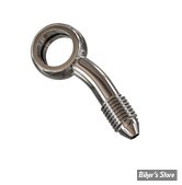 BANJO AN3 - DIAMETRE : 3/8" / 10MM - ORIENTATION : 20° LATÉRAL - SLIMLINE - INOX - GOODRIDGE - B597-03C