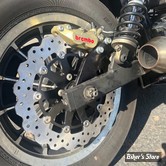 - SUPPORT ARRIÈRE D'ETRIER 11.5" - DYNA 08/17 - 2008-2017 HARLEY DYNA REAR AXIAL BREMBO BRACKET STOCK ROTOR - NOIR - 116-0102