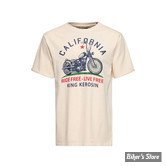 -TEE-SHIRT - KING KEROSIN - California t-shirt - ECRU - TAILLE 3XL