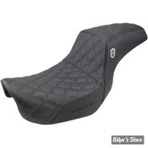 - SELLE SADDLEMAN - DYNA 06/17 - SEAT PRO SERIE SDC - DOUBLE DIAMOND - NOIR CARBONE / COUTURES NOIRES - SC80604D0