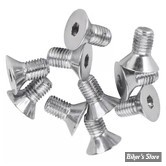 VIS TETE FRAISEE 5/16-24 X 12.70MM / 1/2" - ALLEN - CHROME - LE PAQUET DE 10 PIECES