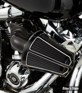 KIT FILTRE A AIR A.NESS - SOFTAIL 18UP / TOURING 17UP - MONSTER SUCKER AIR CLEANER - BEVELED - NOIR - 81-036