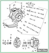  ECLATE J - PIECE N° 00 - ECLATE PIECES CARTER MOTEUR - SHOVELHEAD 1970/1984