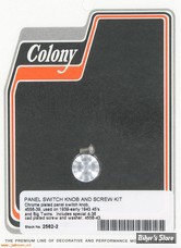 ECLATE A1 - PIECE N° 29 - BOUTON ET VIS DE CONTACTEUR - OEM 4556-39 / 71610-42 / 71611-43 - COLONY - CHROME - 2562-2