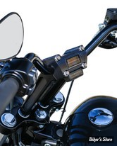 - RISERS / SUPPORT DE COMPTEUR - THRASHIN SUPPLY COMPANY - DROIT - HAUTEUR 8" -  SPECIFIQUES SOFTAIL FXBB / FXBR / FXLRST -  NOIR - AVEC MONTAGE DE COMPTEUR - TSC-8025-1