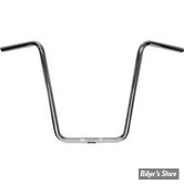 GUIDON APEHANGER HAUTEUR : 14" - MAGNUM - 1"- HAUTEUR : 35.50 CM - AVEC EMPREINTES / TBW - CHROME - 3HB-0610