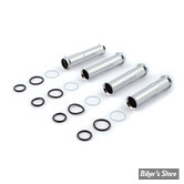 ECLATE H - PIECE N° 08 - COUVRE TIGES CULBUTEURS INFERIEUR - BIG TWIN 84/99 ET SPORTSTER 86/90 - OEM 17938-83 - chrome