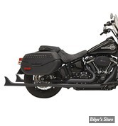 ECHAPPEMENT - BASSANI - SOFTAIL FLDE / FLHC 18UP - TRUE DUAL FISHTAIL MUFFLERS - LONGUEUR : 33" - NOIR - ø 1 7/8" - SANS CHICANES - 1S76EB-33