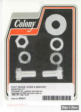 ECLATE H - PIECE N° 36 - KIT DE MONTAGE - OEM 7831 / 7055 / 6520 / 4293 - COLONY - ANODISÉ CLAIR - 9733-7