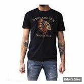 TEE-SHIRT - MCS - INDIAN SKULL - NOIR - TAILLE L