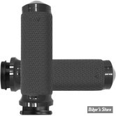 POIGNEES AVON - MEMORY GRIPS - TIRAGE ELECTRONIQUE TBW - DIAMETRE : 1.5" / MEDIUM - ROUND - FINITION : NOIR - MF-63A-ANO-FLY