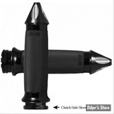 POIGNEES AVON -  CUSTOM SPIKE GRIPS - NOIR / EMBOUT : NOIR - CC-86-ANO-SPIKE