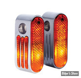 Clignos Marker Lights - Ajoures - 5/16 - Chrome - double