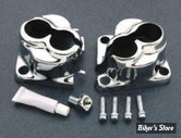 ECLATE H - PIECE N° 02 - Couvres embases de poussoirs - BigTwin Evolution 84/99 - Chrome