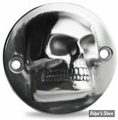 Cache allumage - BIG TWIN 70/99 - Skull 3D - CHROME