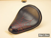 RETRO SOLO SEAT BLK W/RED WEB