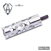 AN - Embout de levier de vitesses Arlen Ness / Battistini - Oval Hole - CHROME - 07-468