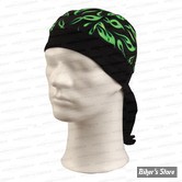 Bandanas Schampa pre formed - Coolskin - Mini flame black / green