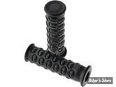 POIGNEES CAOUTCHOUC - ∅ 1" / 25,40MM - MOTO GRIP - DEATH - NOIR