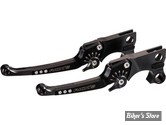 ECLATE L - PIECE N° 06 / 08 - KIT LEVIERS TOURING 08/13 - EMBRAYAGE PAR CABLE - OEM 38843-08 - RICK'S MOTORCYCLES - REGLABLES - GOOD GUYS - NOIR