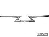 GUIDON Z-BAR STYLE - GUIDON Z-BAR - CUSTOM CHROME - AVEC EMPREINTES - GROS DIAMETRE 1" 1/4