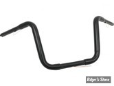 GUIDON 32MM SUR RISERS 25.40MM / GUIDON APEHANGER - HAUTEUR : 28.00CM / 11" - SANTEE - HAUTEUR : 11" - PERCE - FINITION : NOIR