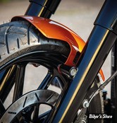 GARDE BOUE AVANT - POUR SOFTAIL MILWAUKEE-EIGHT - FLSL / FLHC / FLDE - RICK'S MOTORCYCLES - Eight Steel - SHORT VERSION - POUR ROUE DE 16" - A PEINDRE - S8-K016130-A