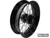 16 X 3.00 - ROUE ARRIÈRE 40 RAYONS - SPORTSTER 08up SANS ABS - 16 X 3.00 - OEM 41478-10A - NOIR AVEC RAYONS CHROMÉS.