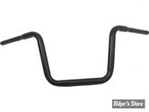 GUIDON 32MM SUR RISERS 32MM / GUIDON APEHANGER - HAUTEUR : 28.00CM / 11" - SANTEE -  NOIR - LA-7362-16B