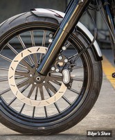 GARDE BOUE AVANT POUR ROUE DE 21" - POUR SOFTAIL MILWAUKEE-EIGHT - FLSL / FLHC / FLDE - RICK'S MOTORCYCLES - Eight Steel - LONG VERSION - A PEINDRE - S8-0S13021-A