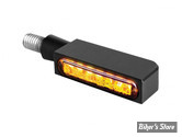 CLIGNOTANT A LEDS - HEINZ BIKES - Blokk-Line Series LED Turn Signals - NOIR - CABOCHON :  FUME - HBBL-TS-1 - LA PIECE