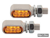 - FEU DE POSITION A LEDS - HIGHSIDER - LITTLE BRONX - HIGHSIDER pro Little Bronx LED Indicator Housing - 1 FONCTION - CORPS : SILVER / CABOCHON : FUMÉ